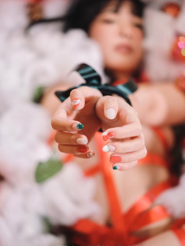    韩国美女Jang Joo Isabella圣诞诱惑装，ArtGravia红色丝带缠绕私房照，白嫩好身材与节日礼物风格大尺度写真第30张图片