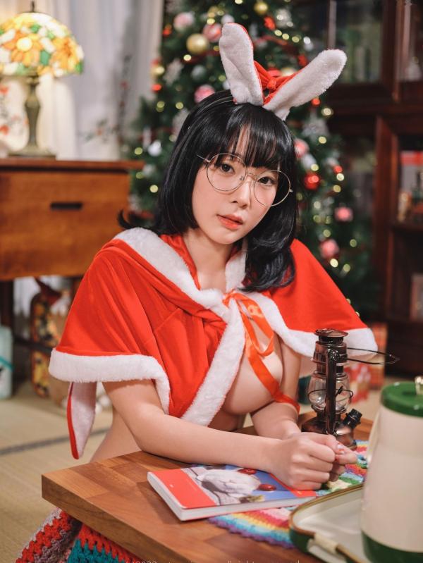    韩国美女Jang Joo Isabella圣诞诱惑装，ArtGravia红色丝带缠绕私房照，白嫩好身材与节日礼物风格大尺度写真第80张图片