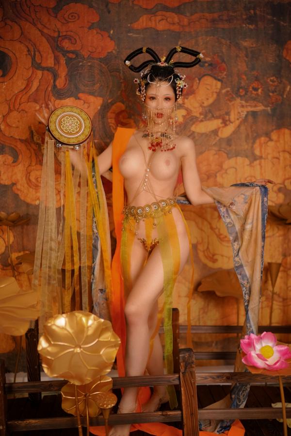    钛合金TiTi-画中仙：极致敦煌古风大尺度艺术私房写真第27张图片