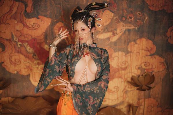    钛合金TiTi-画中仙：极致敦煌古风大尺度艺术私房写真第42张图片