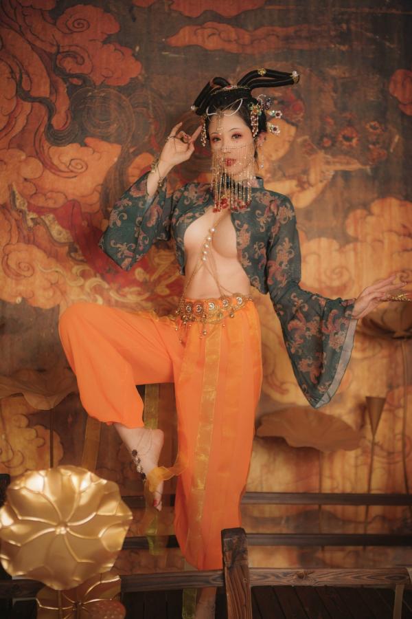    钛合金TiTi-画中仙：极致敦煌古风大尺度艺术私房写真第43张图片