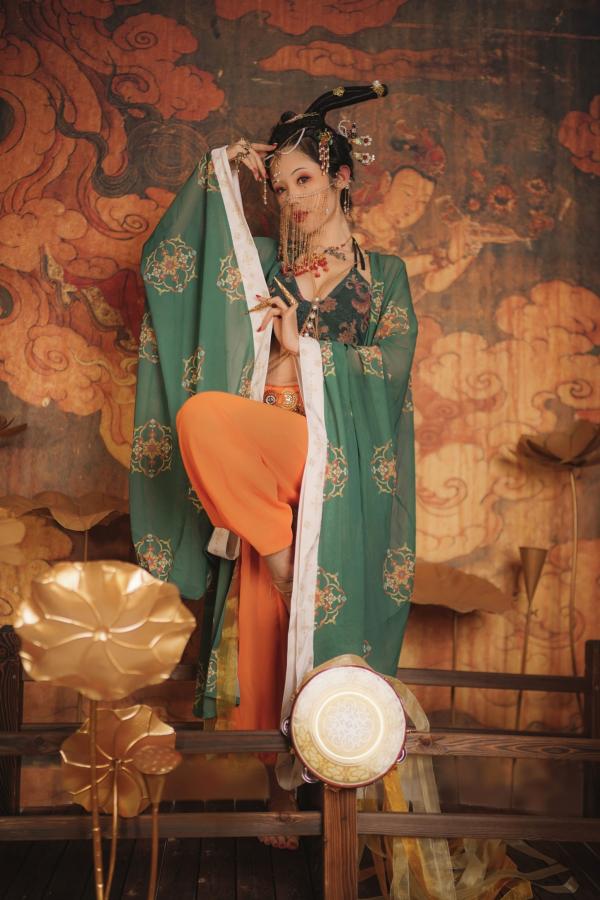    钛合金TiTi-画中仙：极致敦煌古风大尺度艺术私房写真第44张图片