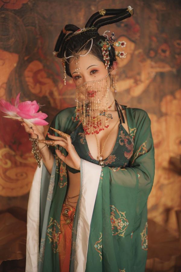    钛合金TiTi-画中仙：极致敦煌古风大尺度艺术私房写真第47张图片