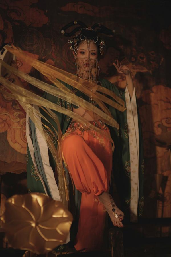   钛合金TiTi-画中仙：极致敦煌古风大尺度艺术私房写真第48张图片