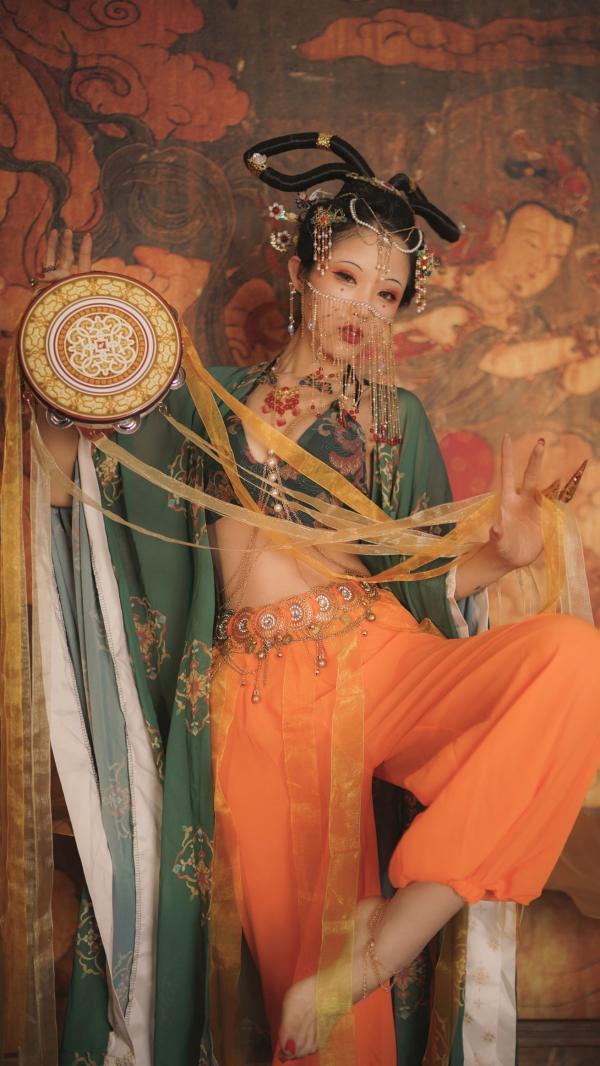    钛合金TiTi-画中仙：极致敦煌古风大尺度艺术私房写真第49张图片