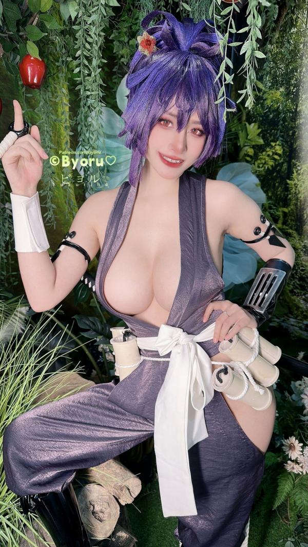    Byoru地狱乐杠精幻和Cosplay：诱惑极致忍者造型，极品性感大尺度写真第38张图片