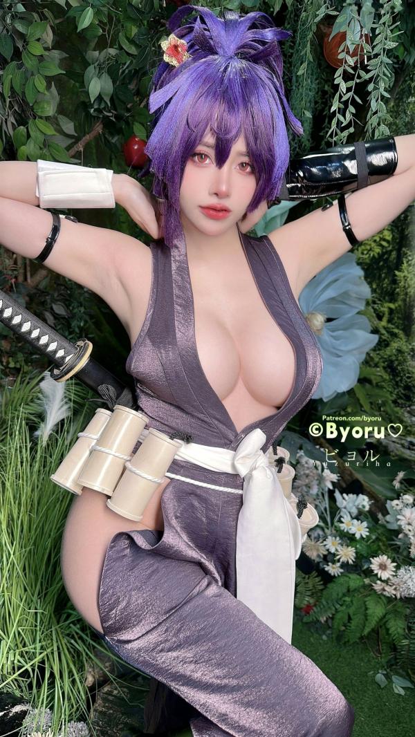    Byoru地狱乐杠精幻和Cosplay：诱惑极致忍者造型，极品性感大尺度写真第50张图片