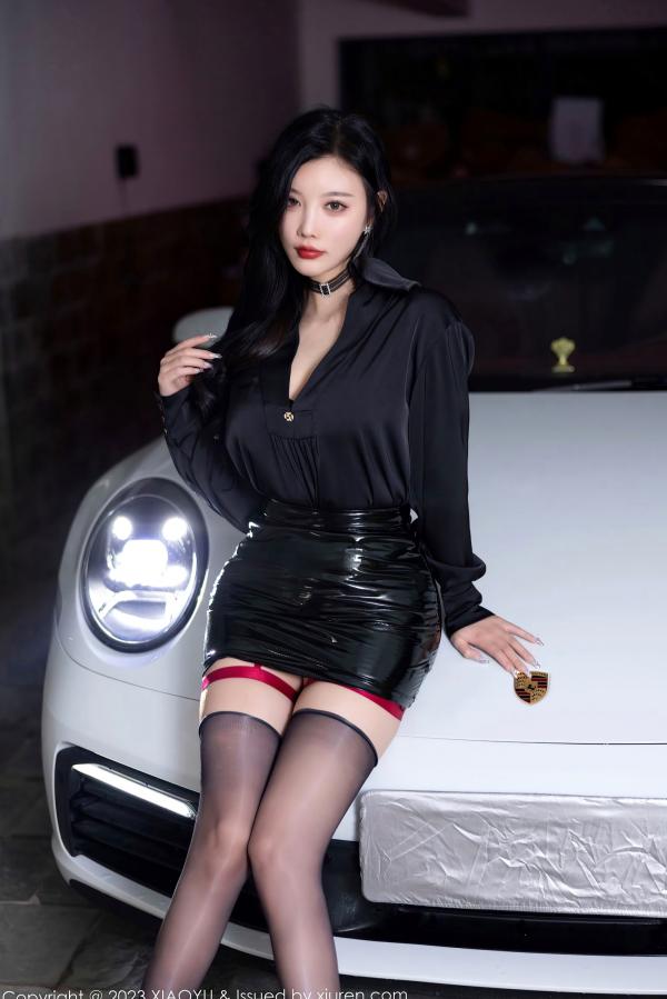杨晨晨 sugar小甜心CC  XiaoYu语画界-1148-杨晨晨Yome-跑车超辣黑色蕾丝情趣服饰-顶级私房大尺度写真-2023.11.17第18张图片