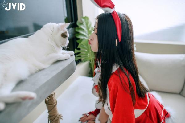    JVID-肉包Mini-邻家の美乳少女来送圣诞礼物-居家私房大尺度写真圣诞福利-2022.12.24第52张图片