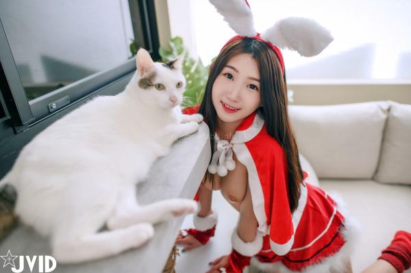    JVID-肉包Mini-邻家の美乳少女来送圣诞礼物-居家私房大尺度写真圣诞福利-2022.12.24第55张图片