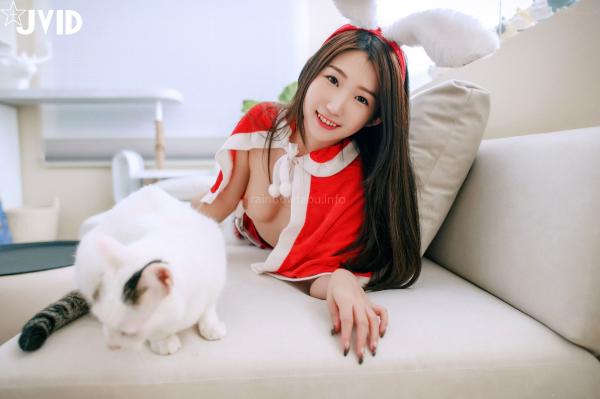    JVID-肉包Mini-邻家の美乳少女来送圣诞礼物-居家私房大尺度写真圣诞福利-2022.12.24第57张图片