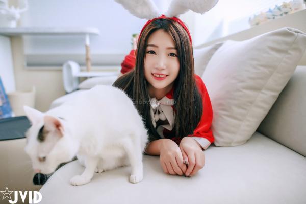    JVID-肉包Mini-邻家の美乳少女来送圣诞礼物-居家私房大尺度写真圣诞福利-2022.12.24第59张图片