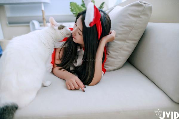    JVID-肉包Mini-邻家の美乳少女来送圣诞礼物-居家私房大尺度写真圣诞福利-2022.12.24第61张图片