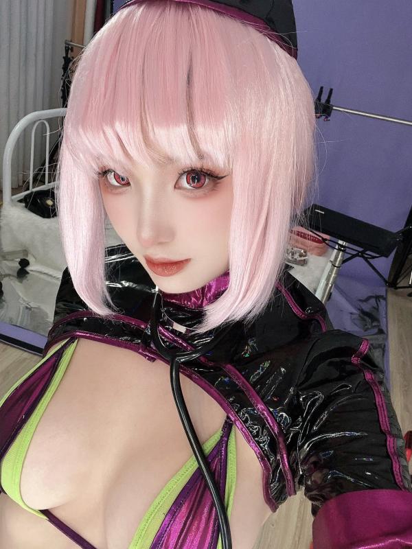    Puy Puy - Nightingale Halloween 万圣节暗黑护士角色扮演，性感漆皮制服诱惑，美艳红瞳冷艳出镜 [91P]第55张图片