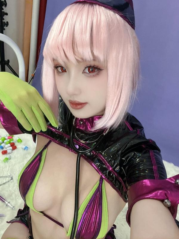    Puy Puy - Nightingale Halloween 万圣节暗黑护士角色扮演，性感漆皮制服诱惑，美艳红瞳冷艳出镜 [91P]第59张图片