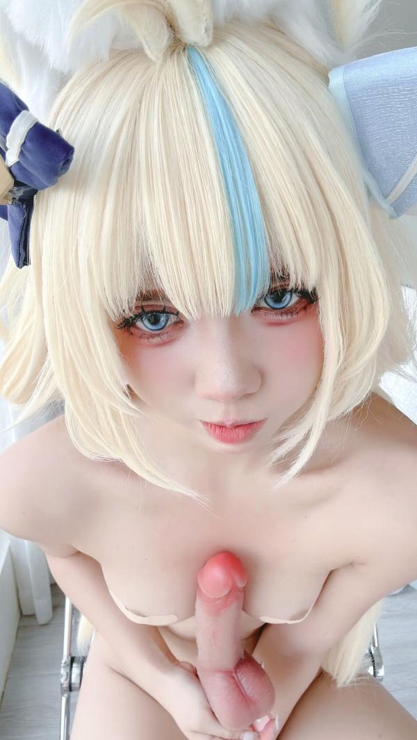    PoppaChan Sameko Saba二次元猫耳少女cosplay私房写真，清凉蓝白水手服诱惑，甜美可爱的室内唯美演绎，尽享治愈系灵动美少女风情[81P]第68张图片