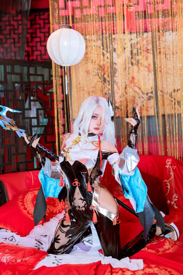   Byoru - Shenhe (Genshin Impact) [66P] 原神申鹤大尺度私房照，极致性感角色扮演，冷艳女神的高颜值视觉盛宴。第1张图片