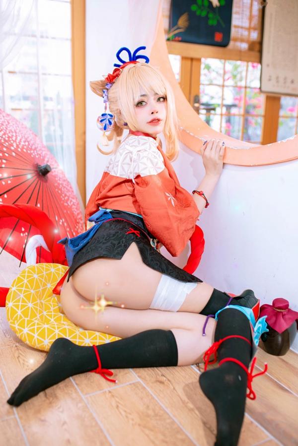    Byoru-宵宫-原神-Yoimiya-Genshin-Impact-日式私房高还原Cos大尺度写真第6张图片
