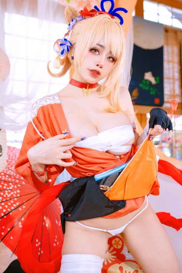    Byoru-宵宫-原神-Yoimiya-Genshin-Impact-日式私房高还原Cos大尺度写真第18张图片