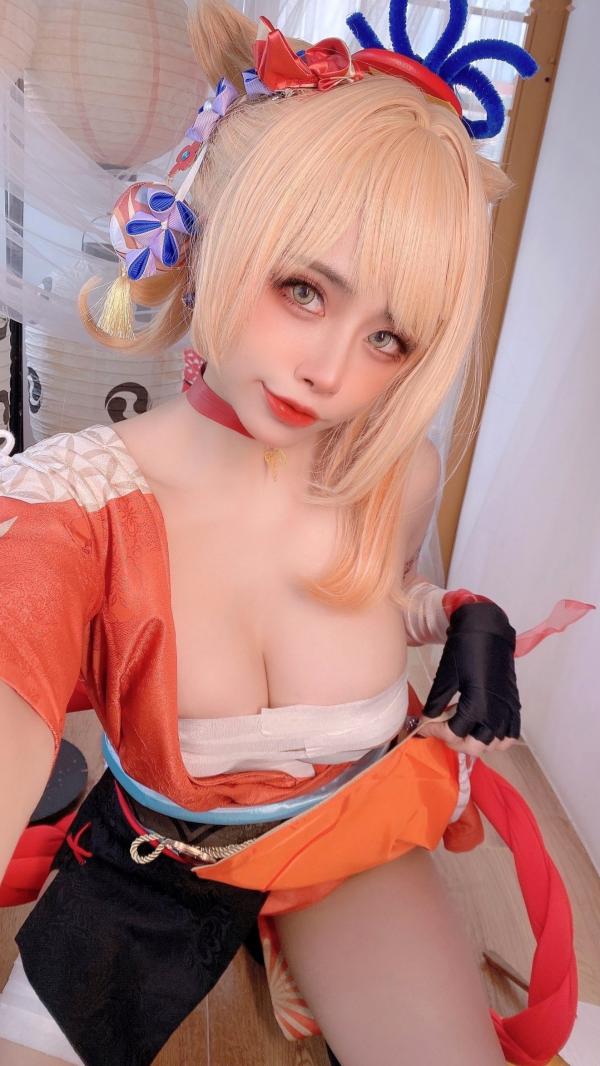    Byoru-宵宫-原神-Yoimiya-Genshin-Impact-日式私房高还原Cos大尺度写真第38张图片