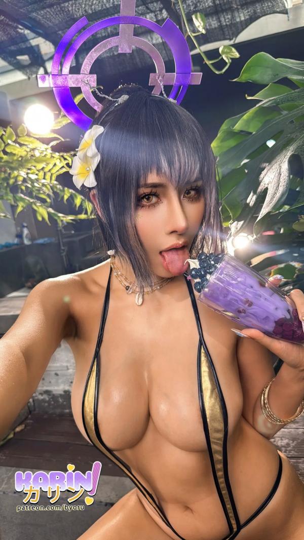    Byoru - Karin Blueheat 极品御姐Cosplay热带秘境性感写真第63张图片