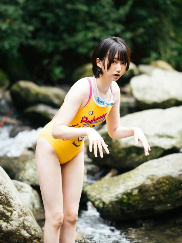    NAGISA魔物喵 - 夏日溪涧户外写真，清爽连体泳衣与戏水时光 [72P]第12张图片
