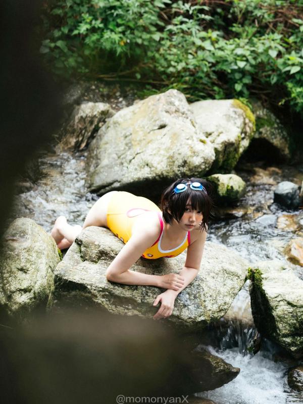    NAGISA魔物喵 - 夏日溪涧户外写真，清爽连体泳衣与戏水时光 [72P]第40张图片