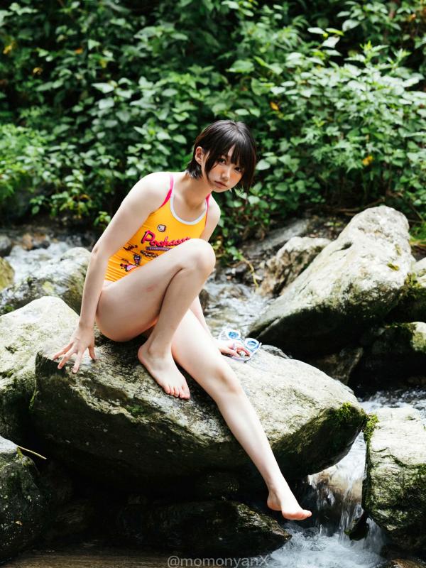    NAGISA魔物喵 - 夏日溪涧户外写真，清爽连体泳衣与戏水时光 [72P]第44张图片