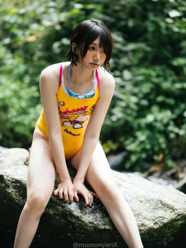    NAGISA魔物喵 - 夏日溪涧户外写真，清爽连体泳衣与戏水时光 [72P]第53张图片