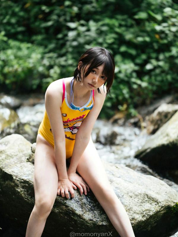    NAGISA魔物喵 - 夏日溪涧户外写真，清爽连体泳衣与戏水时光 [72P]第54张图片