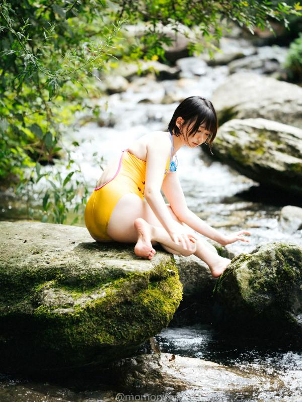    NAGISA魔物喵 - 夏日溪涧户外写真，清爽连体泳衣与戏水时光 [72P]第71张图片