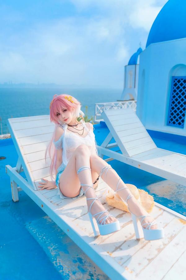    Shika小鹿鹿 海边夏日写真 动漫角色扮演 唯美海景 蕾丝装束 清新治愈人像摄影 [22P]第2张图片