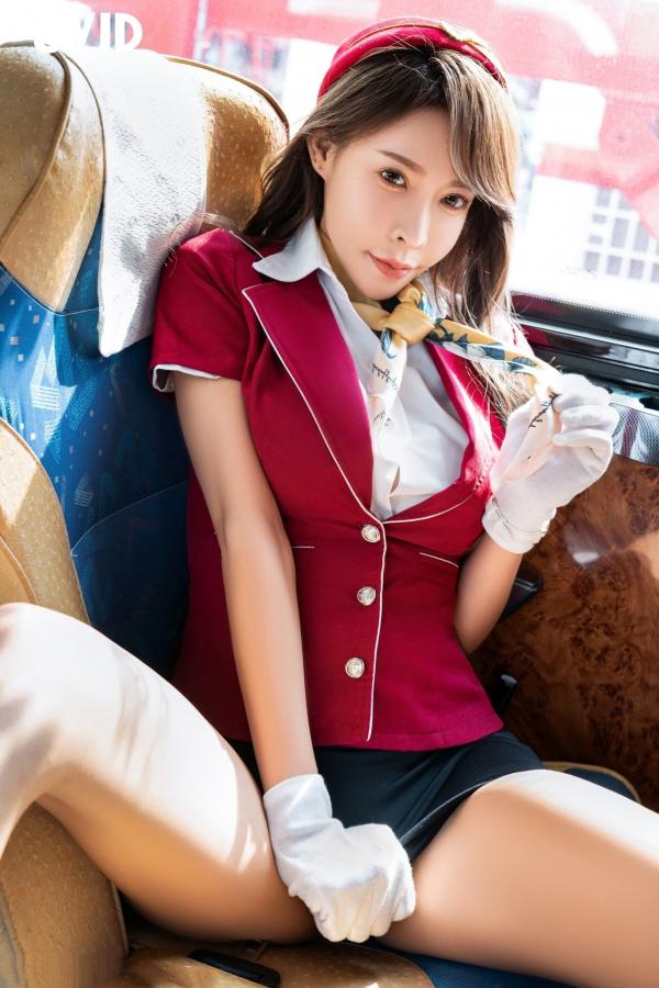    JVID-娃娃-Princessdolly雨澄-欲望观光巴士-诱惑制服导游车内私房大尺度拍摄第38张图片
