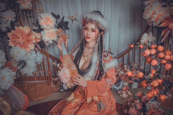    钛合金TiTi-含香：梦幻蝴蝶国风艺术私房照，绝美妆造与极致诱惑的视觉盛宴第6张图片