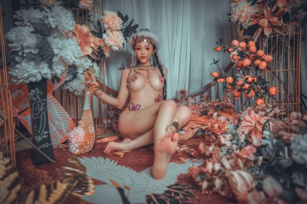    钛合金TiTi-含香：梦幻蝴蝶国风艺术私房照，绝美妆造与极致诱惑的视觉盛宴第11张图片
