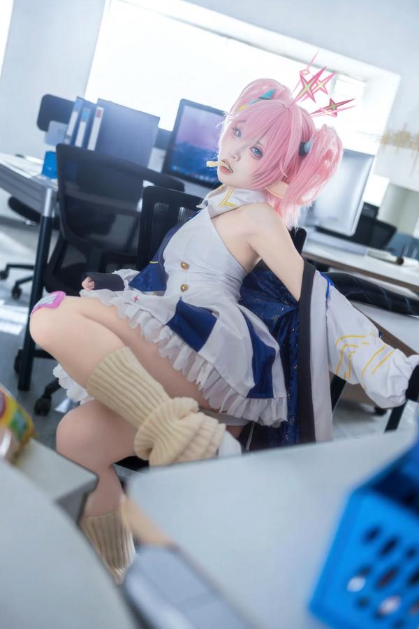    纸悦Etsu_ko - 桃香：二次元少女办公室Cosplay角色扮演，清新甜美治愈系写真 [54P]第10张图片