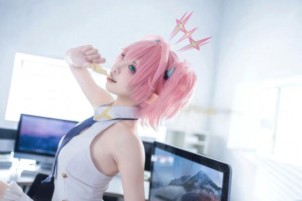    纸悦Etsu_ko - 桃香：二次元少女办公室Cosplay角色扮演，清新甜美治愈系写真 [54P]第24张图片
