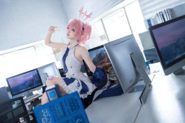    纸悦Etsu_ko - 桃香：二次元少女办公室Cosplay角色扮演，清新甜美治愈系写真 [54P]第25张图片