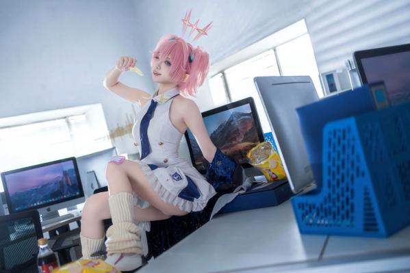    纸悦Etsu_ko - 桃香：二次元少女办公室Cosplay角色扮演，清新甜美治愈系写真 [54P]第26张图片