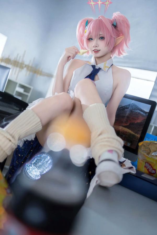    纸悦Etsu_ko - 桃香：二次元少女办公室Cosplay角色扮演，清新甜美治愈系写真 [54P]第27张图片
