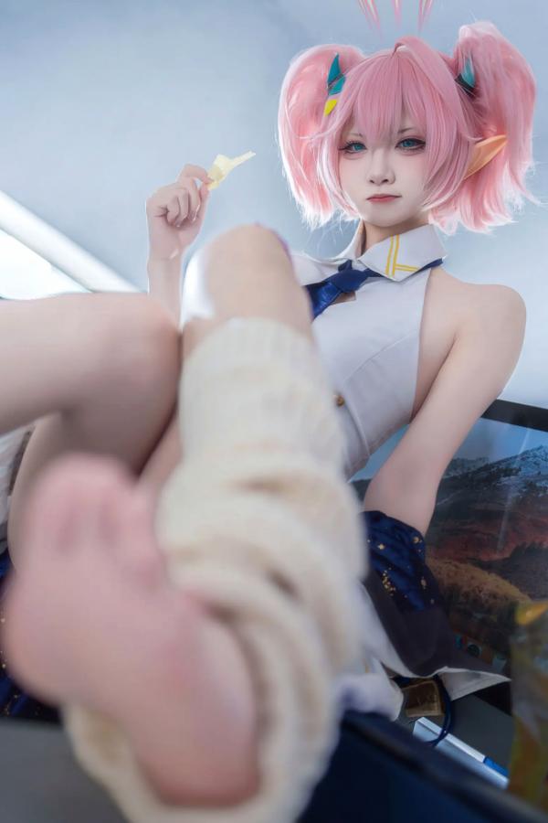    纸悦Etsu_ko - 桃香：二次元少女办公室Cosplay角色扮演，清新甜美治愈系写真 [54P]第30张图片