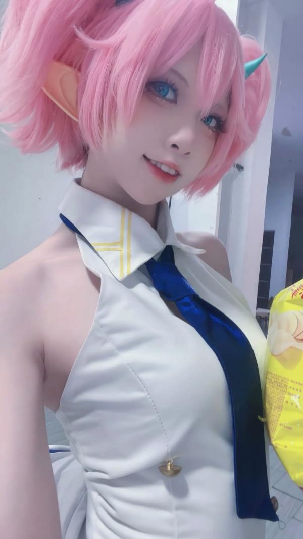    纸悦Etsu_ko - 桃香：二次元少女办公室Cosplay角色扮演，清新甜美治愈系写真 [54P]第47张图片
