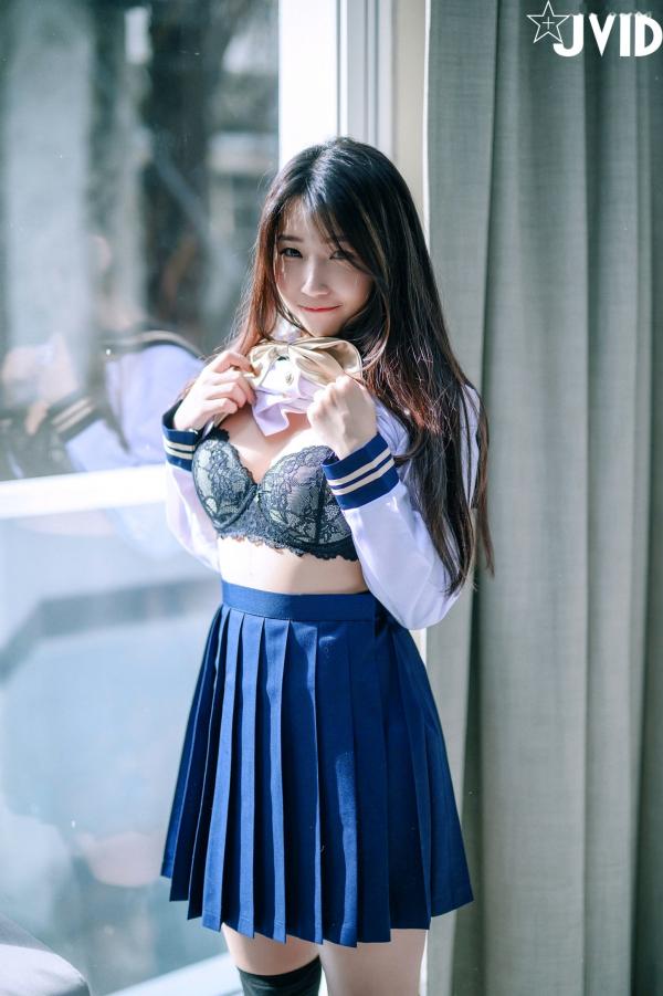    JVID-肉包Mini-放课后的特殊打工服务-甜美卧室私房-蕾丝内衣过膝袜诱惑-2022.06.06第38张图片