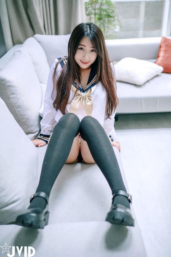    JVID-肉包Mini-放课后的特殊打工服务-甜美卧室私房-蕾丝内衣过膝袜诱惑-2022.06.06第45张图片