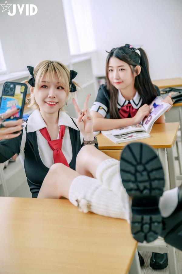    JVID-黎菲儿-黎茉-情欲校园补考日-学生制服私密补习-教室相互探索-大尺度性感诱惑-2023.03.27第25张图片