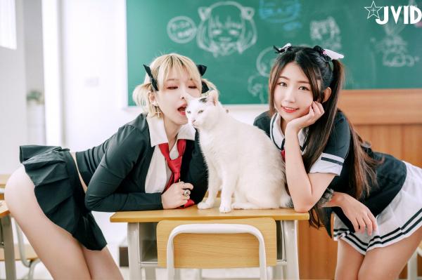    JVID-黎菲儿-黎茉-情欲校园补考日-学生制服私密补习-教室相互探索-大尺度性感诱惑-2023.03.27第26张图片