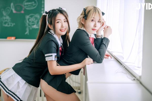    JVID-黎菲儿-黎茉-情欲校园补考日-学生制服私密补习-教室相互探索-大尺度性感诱惑-2023.03.27第28张图片
