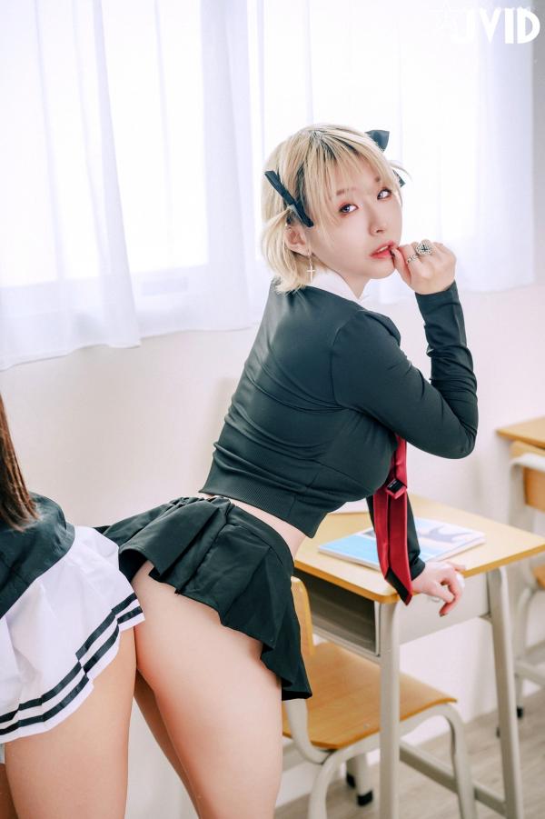    JVID-黎菲儿-黎茉-情欲校园补考日-学生制服私密补习-教室相互探索-大尺度性感诱惑-2023.03.27第39张图片