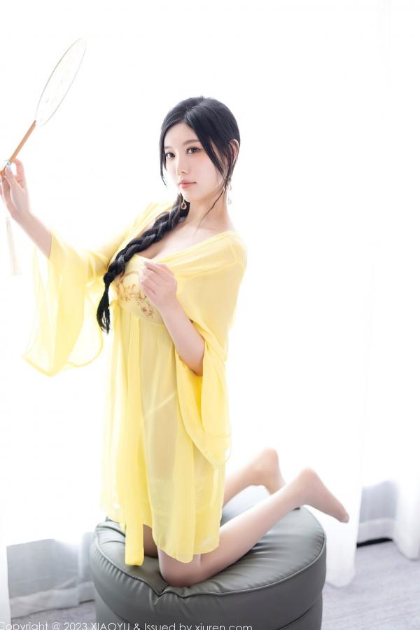 杨晨晨 sugar小甜心CC  XiaoYu语画界-1126-杨晨晨Yome：明媚亮黄居家私房写真，诱惑连衣短裙演绎极致美感，无圣光大尺度唯美视觉盛宴第59张图片
