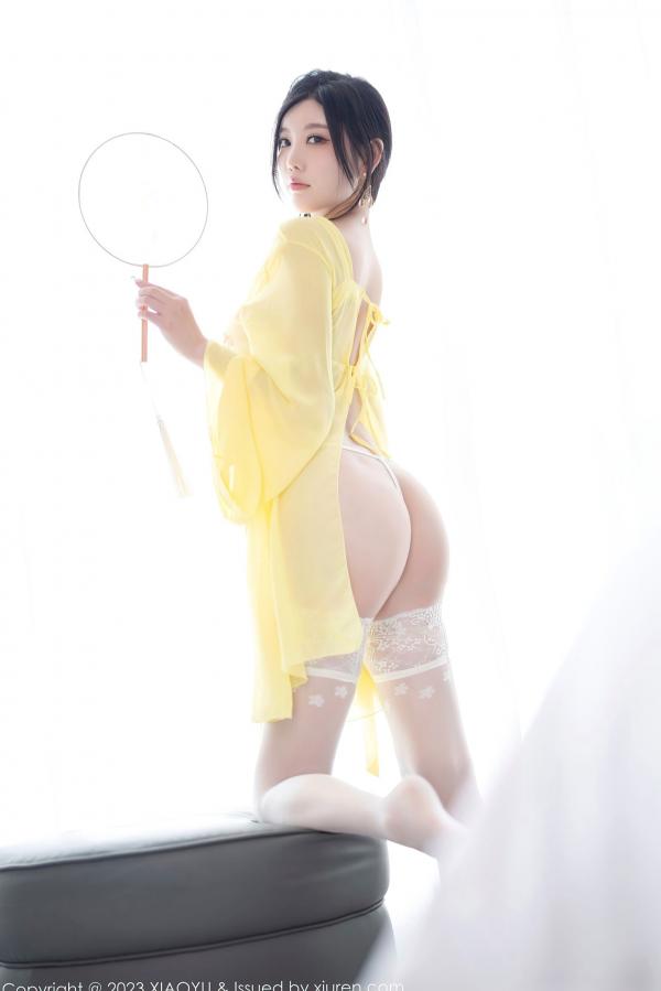 杨晨晨 sugar小甜心CC  XiaoYu语画界-1126-杨晨晨Yome：明媚亮黄居家私房写真，诱惑连衣短裙演绎极致美感，无圣光大尺度唯美视觉盛宴第60张图片